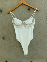 RHINESTONES RAIN BODYSUIT