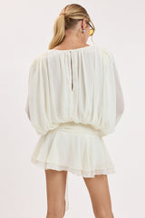IVORY CHIFFON DRESS