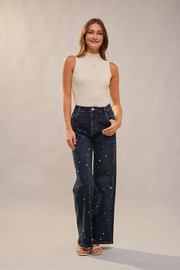 PINTUCK DENIM