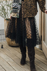 POLKA MIDI SKIRT
