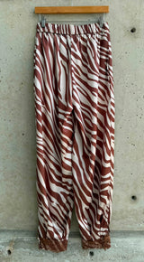 SATIN ZEBRA PANT