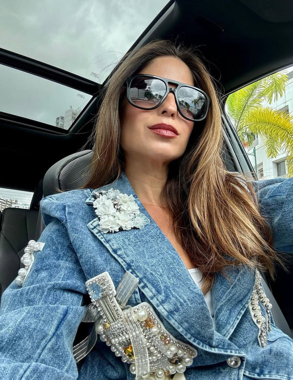 No 5 Denim Blazer