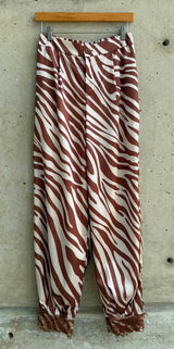 SATIN ZEBRA PANT