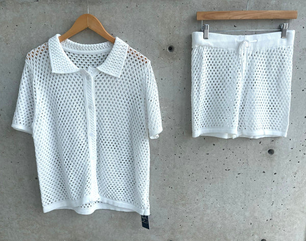 WHITE MESH SET