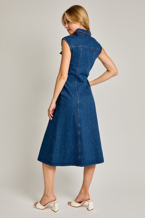 Denim Midi Dress