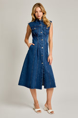 Denim Midi Dress