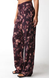 BROWN FLORAL PANT