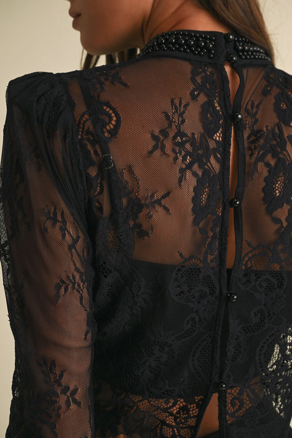 TAYLOR LACE MESH TOP