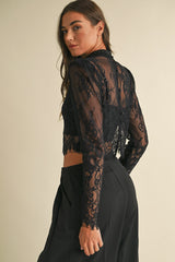 TAYLOR LACE MESH TOP