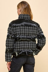 GENEVIEVE PUFFER TWEED JACKET