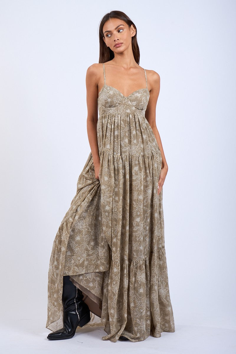 AEONIAN GREEN MAXI DRESS