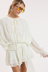 IVORY CHIFFON DRESS