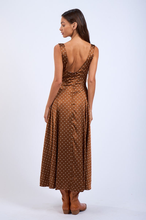 SATIN POLKA MAXI