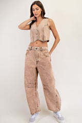 CAMI CROP LIGHT DEMIN