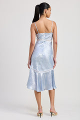 BABY BLUE MIDI SLIP DRESS