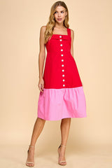 RED PINK DRESS