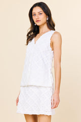 WHITE SKIRT SET