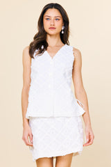 WHITE SKIRT SET