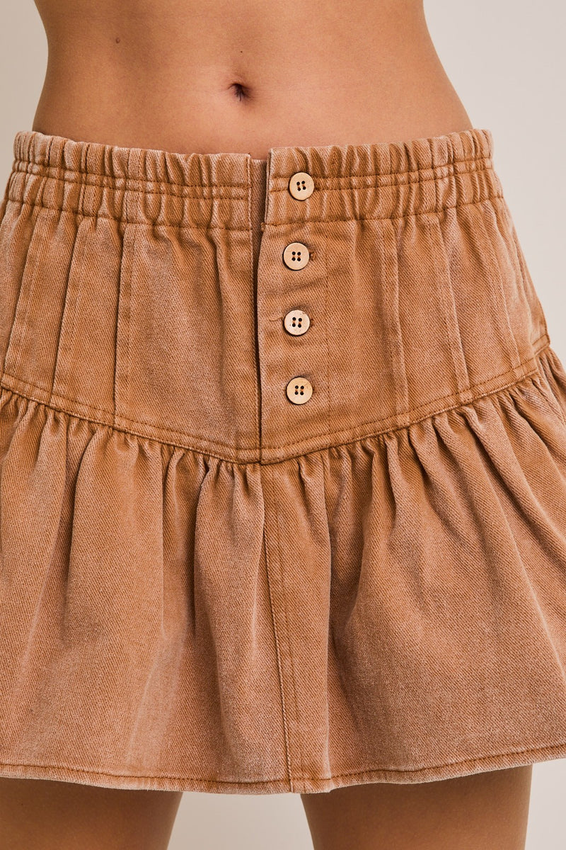 PEPPER DENIM MINI SKIRT