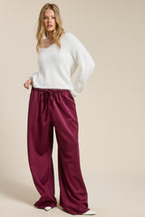 MAROON TRACK PANTS