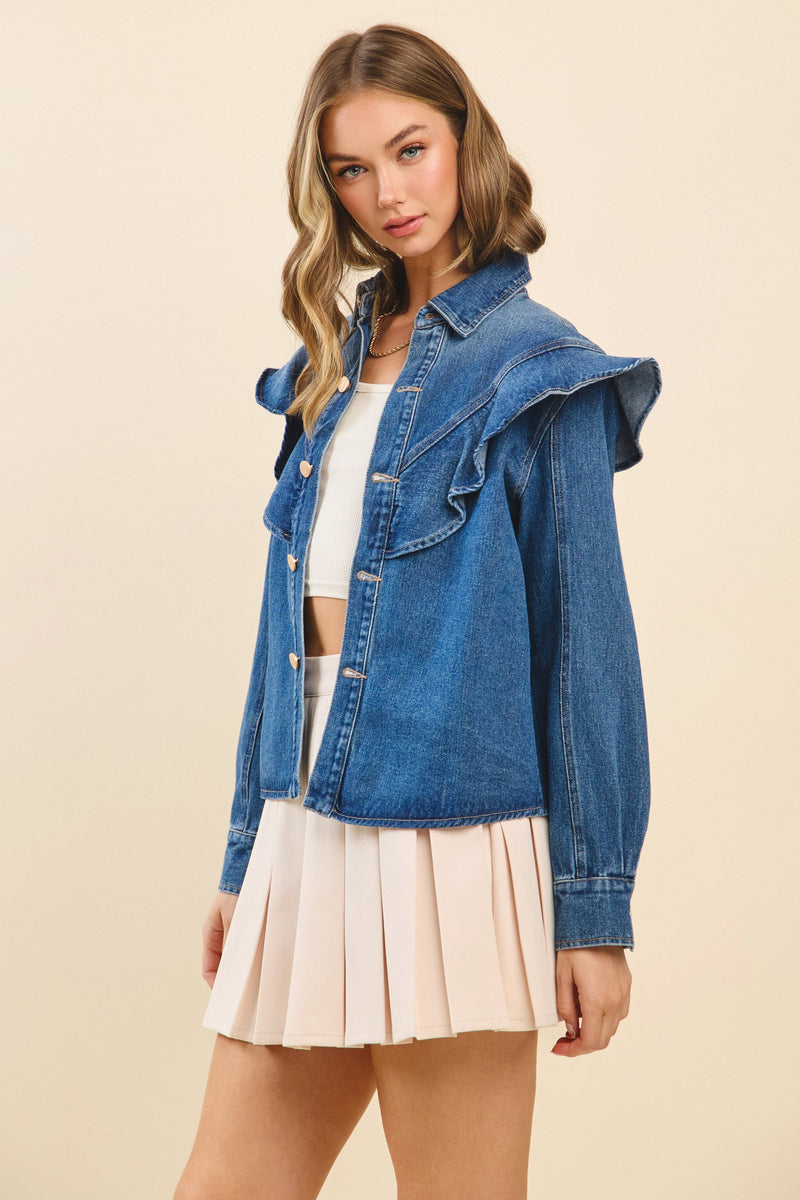 GINNA DENIM TOP