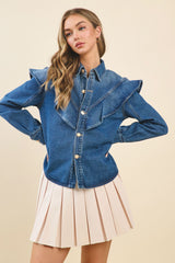 GINNA DENIM TOP