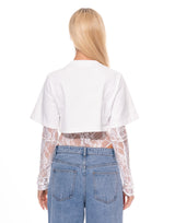 SLOANE MESH BODYSUIT WITH TSHIRT