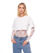 SLOANE MESH BODYSUIT WITH TSHIRT