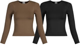 BASIC HIGH NECK LONG SLEEVE TOP