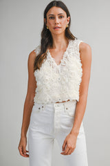 FLOWER CROP TOP