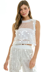 EMMA CLEAR SEQUIN SET