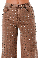 SASHA STUDDED DENIM