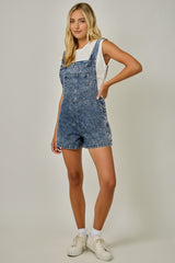 WASHED DENIM ROMPER