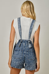 WASHED DENIM ROMPER