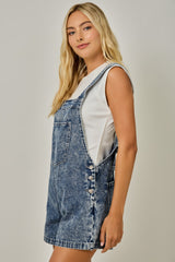 WASHED DENIM ROMPER