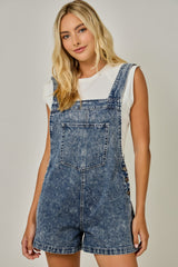 WASHED DENIM ROMPER