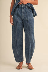 PEPLUM DENIM SET