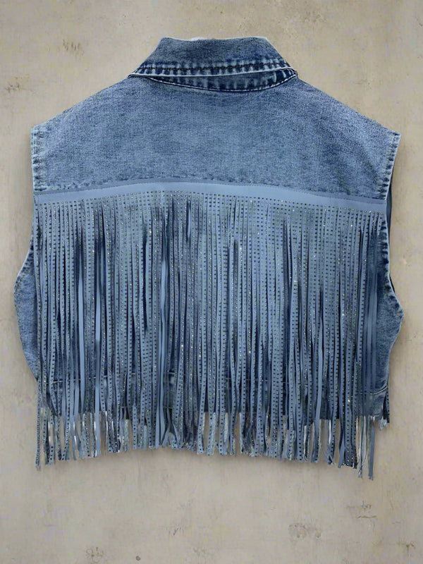 PAU DENIM VEST TOP