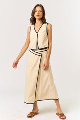 MAXI WRAP SKIRT SET