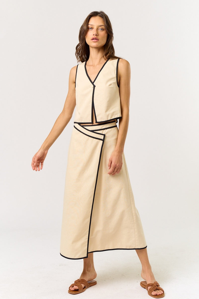 MAXI WRAP SKIRT SET