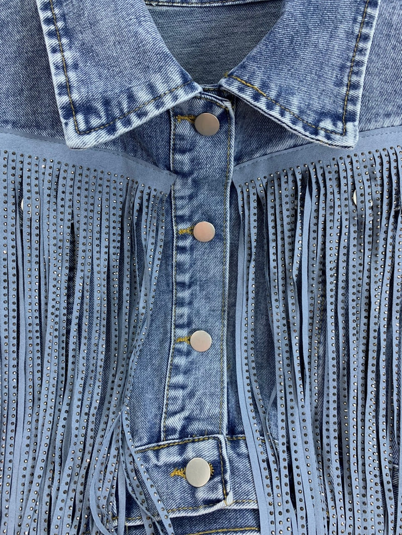 PAU DENIM VEST TOP