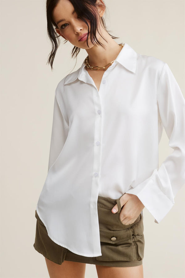 AMANDA SATIN TOP