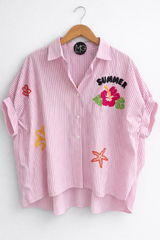 SOLEIL BUTTON DOWN BLOUSE