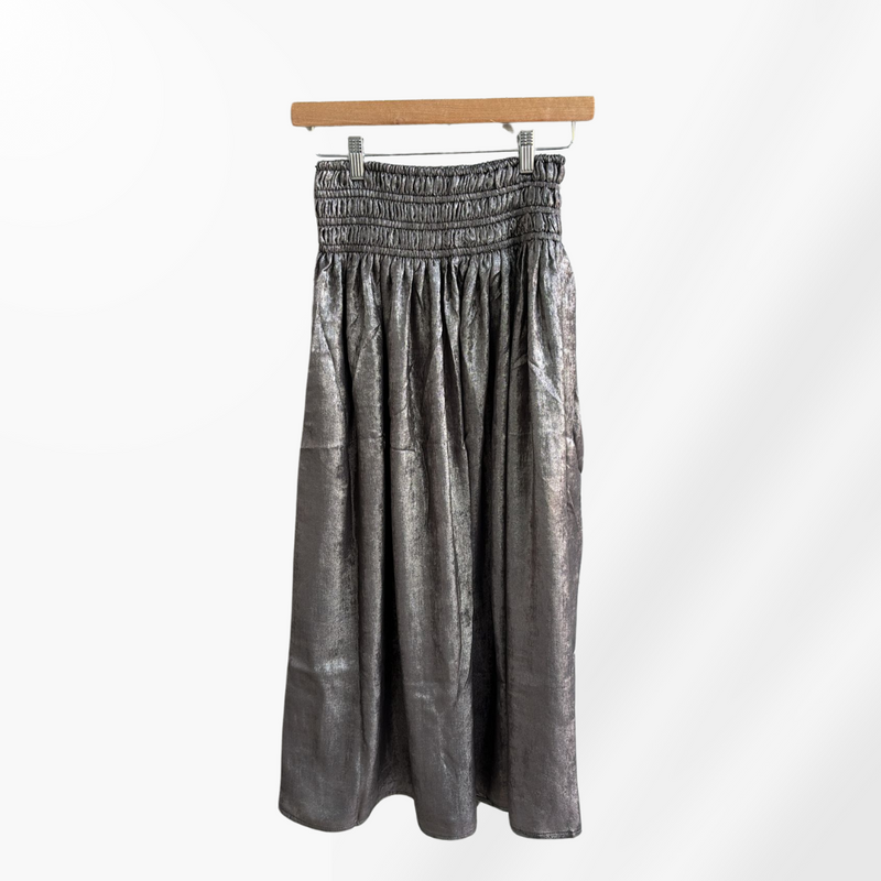 Metallic Maxi Skirt