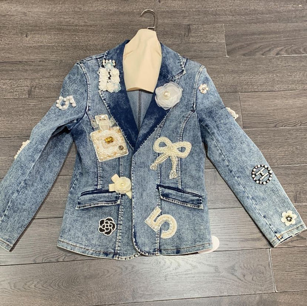 No 5 Denim Blazer
