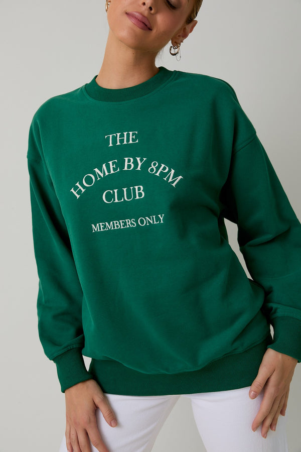HOME BY 8PM CLUB SWEATER S
