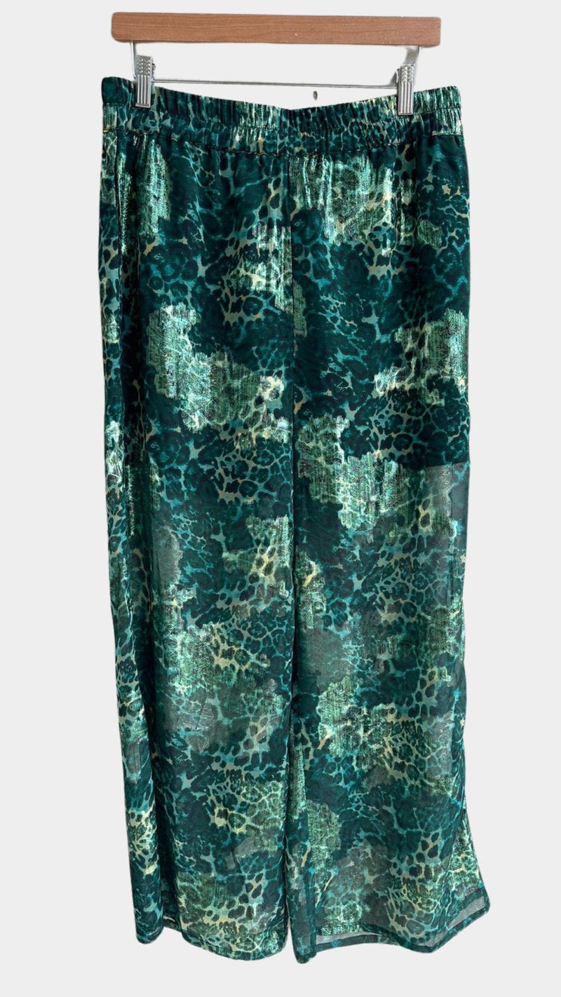 Green Leopard Pants