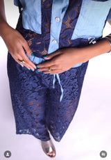 BLUE LACE SET