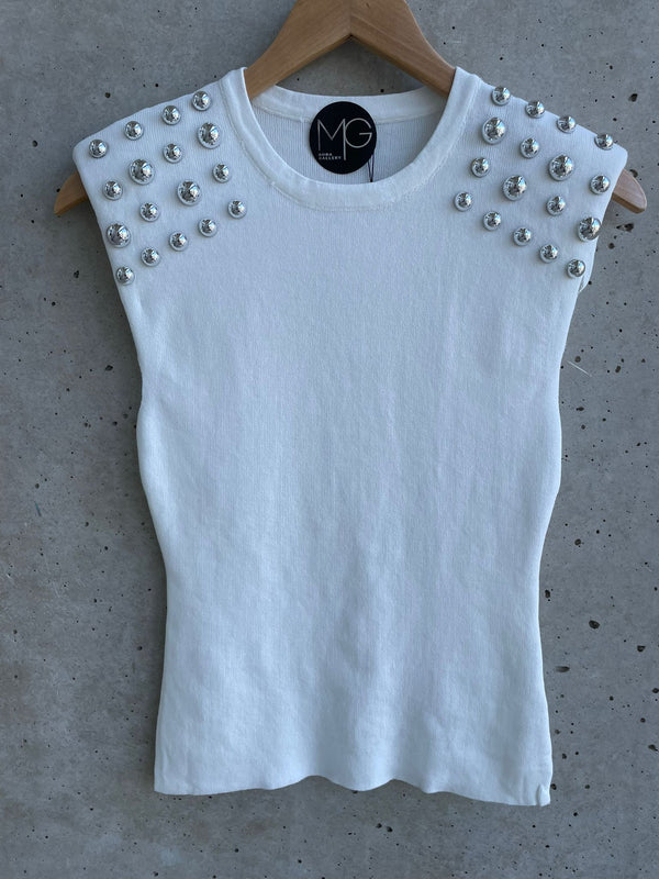 STACY STUDDED TOP