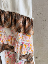 PATCHWORK JEAN SKIRT